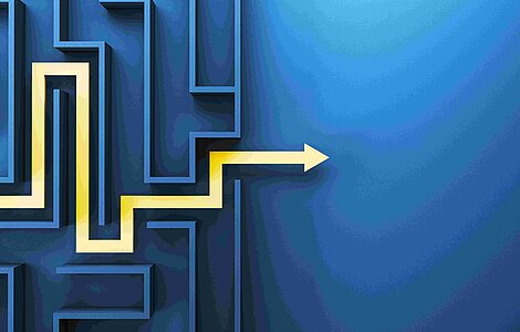 Labyrinth für eine Lösungsfindung